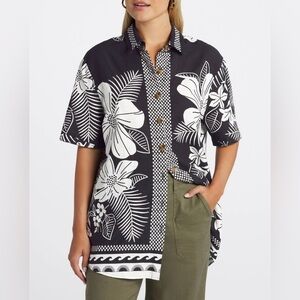 FARM Rio MACAW ELEGANCE BLACK UNI SHIRT